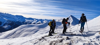 Panorama vor Anstieg Gipfel Filzmooshoerndl