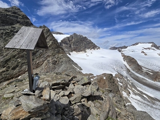 Blick zum Ferner von der Hofmannspitze
