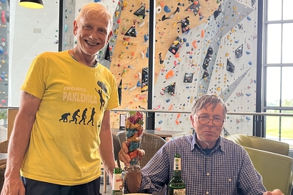 Ehrung von Erich Binder ueber 30 Jahre Funktionsgymnastik